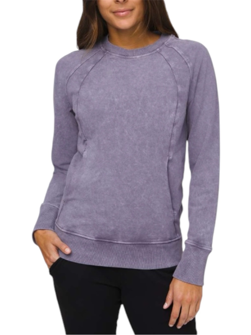 Lululemon Scuba Crew *Wash Washed Purple Quartz Size 4